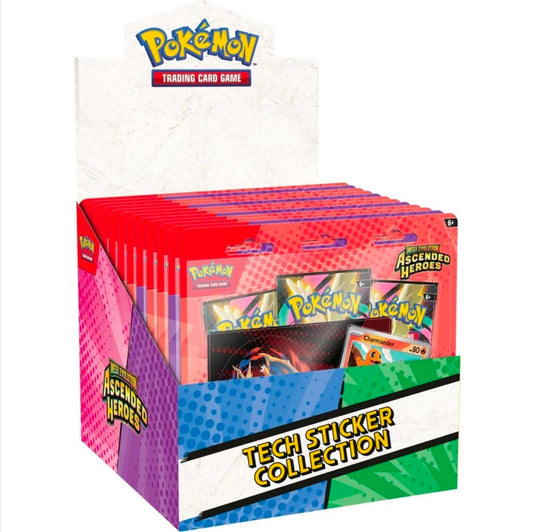 Pokemon Mega Evolution Ascended Heroes Tech Sticker collection (Random Box)