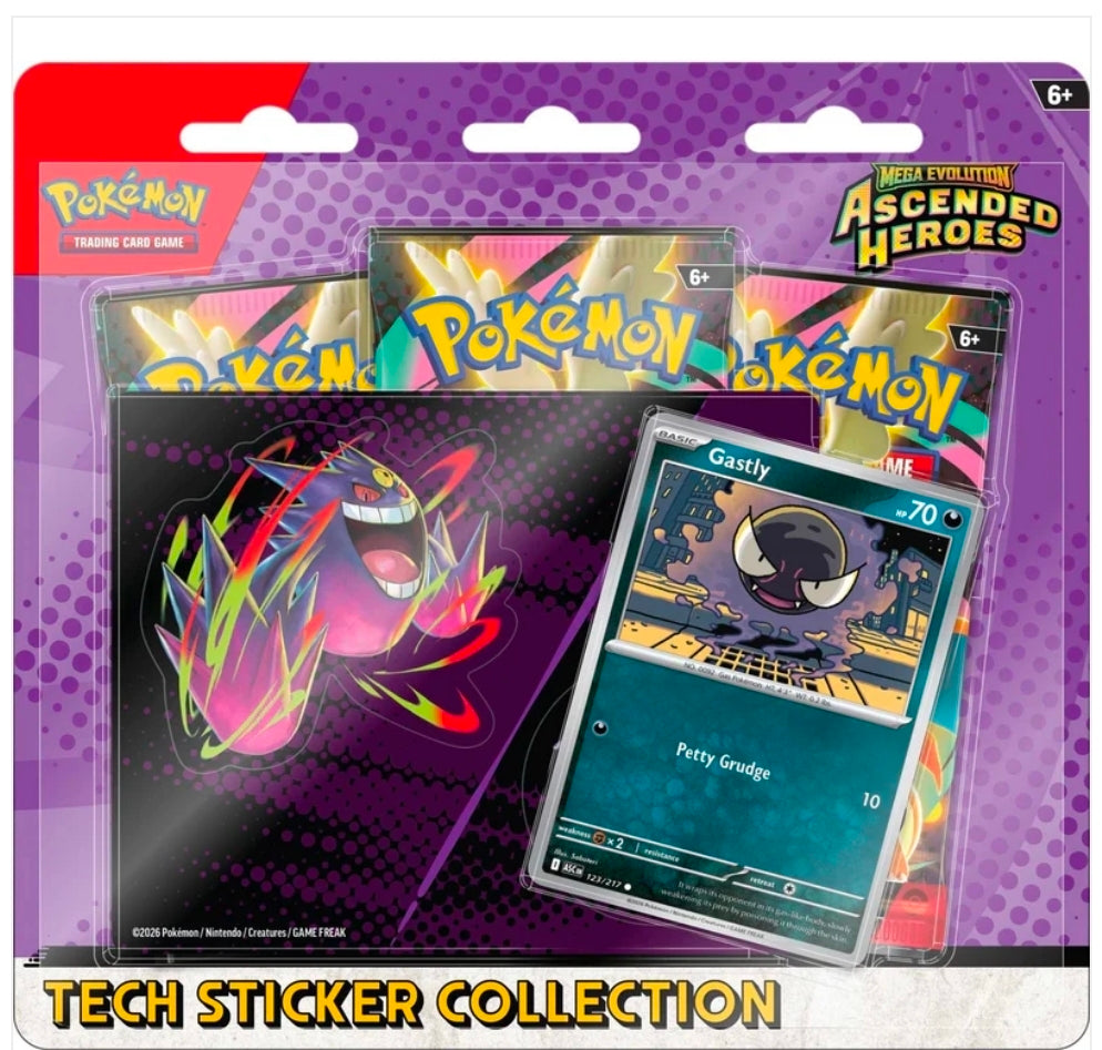 Pokemon Mega Evolution Ascended Heroes Tech Sticker collection (Random Box)